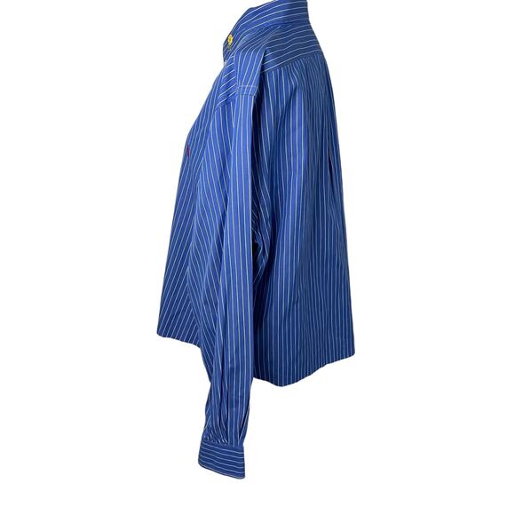 Ralph Lauren reworked collared shirt with added vintage daisy flower patches - Picture 7 of 8